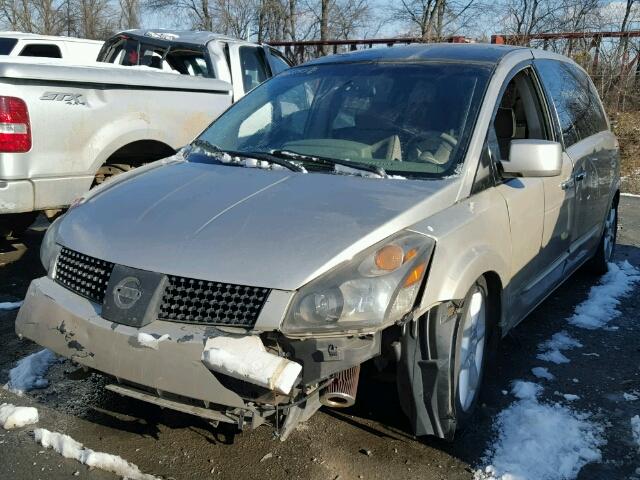 5N1BV28U04N351847 - 2004 NISSAN QUEST S TAN photo 2