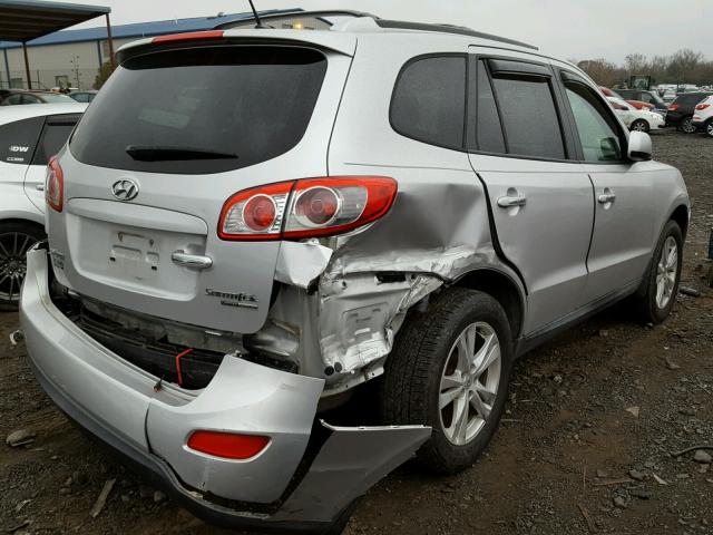 5XYZKDAG6BG041976 - 2011 HYUNDAI SANTA FE L SILVER photo 4