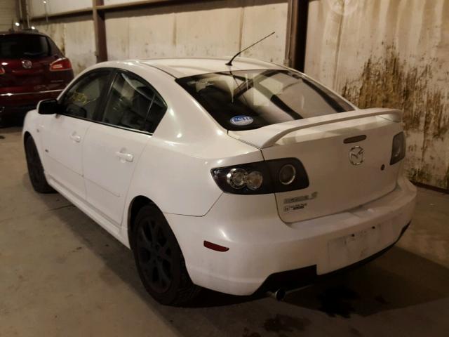 JM1BK323X81869903 - 2008 MAZDA 3 S WHITE photo 3