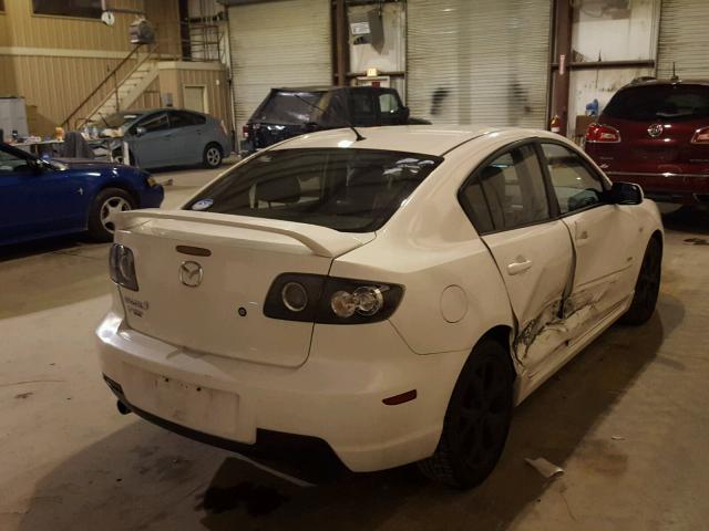 JM1BK323X81869903 - 2008 MAZDA 3 S WHITE photo 4