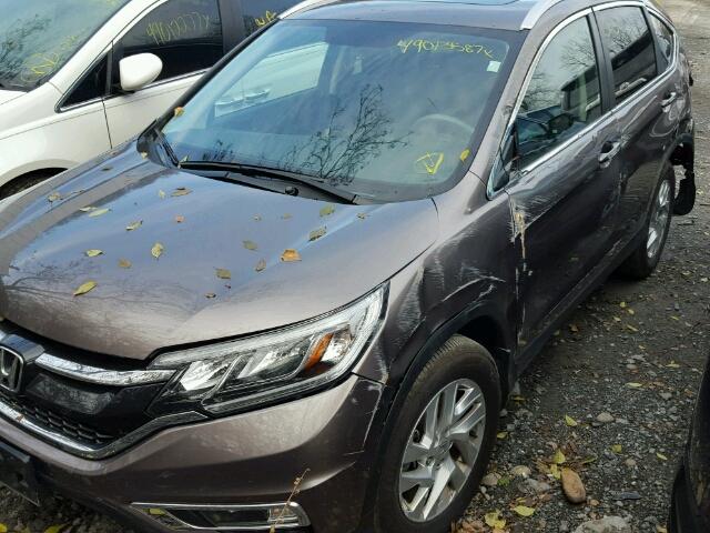 5J6RM4H73GL110175 - 2016 HONDA CR-V EXL BROWN photo 2