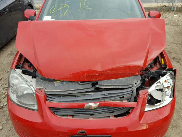 1G1AT58HX97188266 - 2009 CHEVROLET COBALT LT RED photo 7