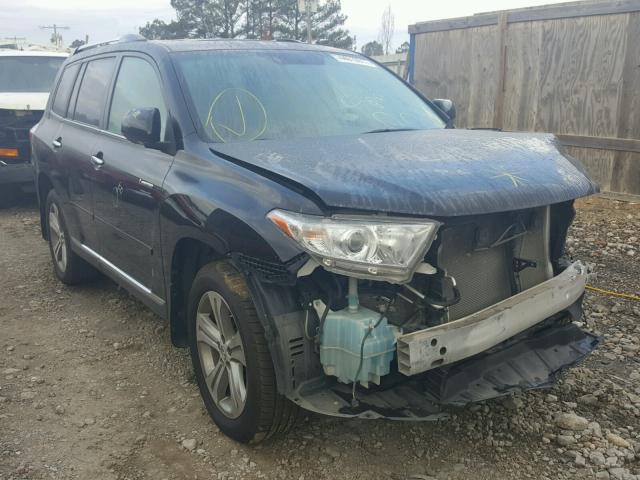 5TDDK3EH9BS084718 - 2011 TOYOTA HIGHLANDER BLACK photo 1