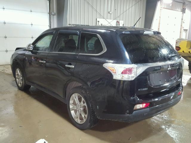 JA4JZ4AXXEZ016460 - 2014 MITSUBISHI OUTLANDER BLACK photo 3