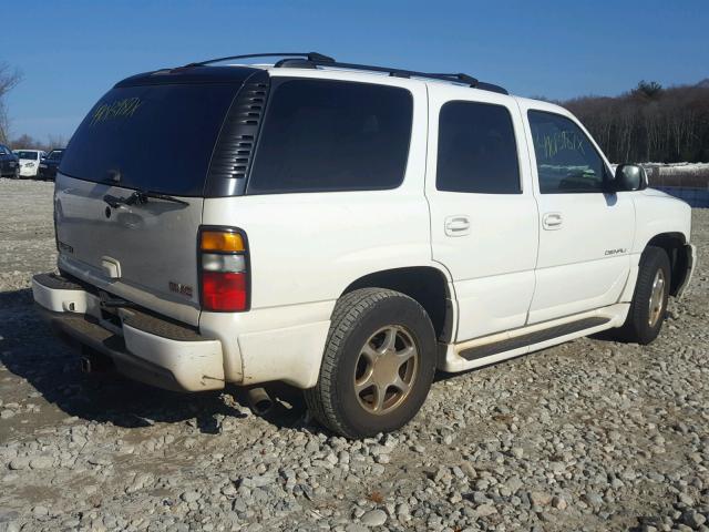 1GKEK63U55J252205 - 2005 GMC YUKON DENA WHITE photo 4