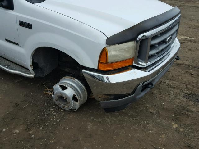 1FTWW33F11EB02311 - 2001 FORD F350 SUPER WHITE photo 9