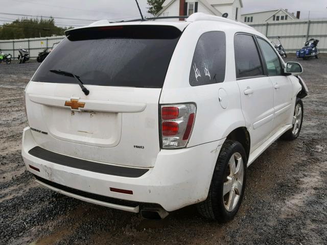 2CNDL737186013378 - 2008 CHEVROLET EQUINOX SP WHITE photo 4