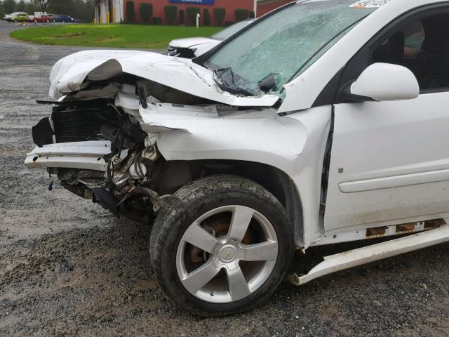 2CNDL737186013378 - 2008 CHEVROLET EQUINOX SP WHITE photo 9