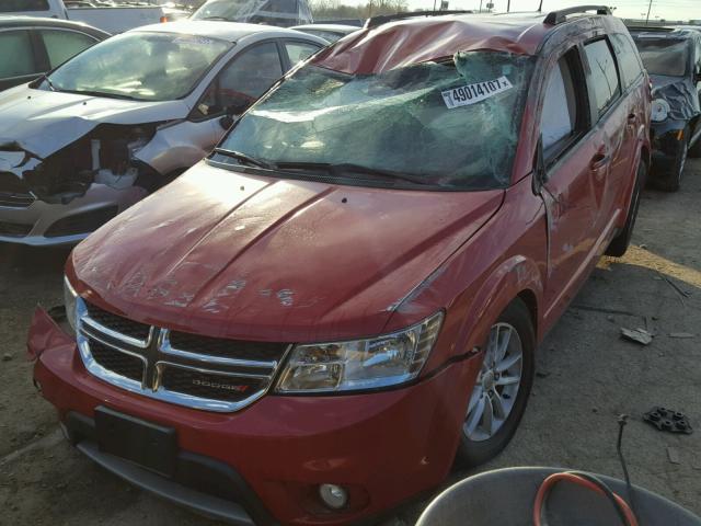 3C4PDCBG9GT100528 - 2016 DODGE JOURNEY SX RED photo 2