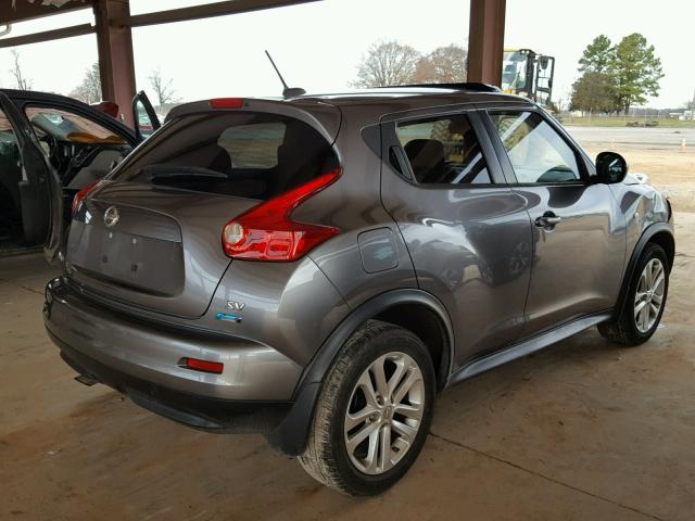 JN8AF5MR3ET356638 - 2014 NISSAN JUKE S GRAY photo 4