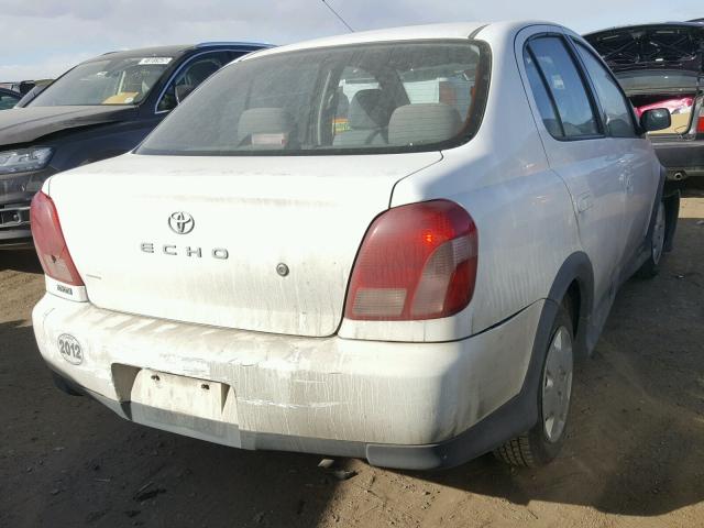 JTDBT123X20222223 - 2002 TOYOTA ECHO WHITE photo 4