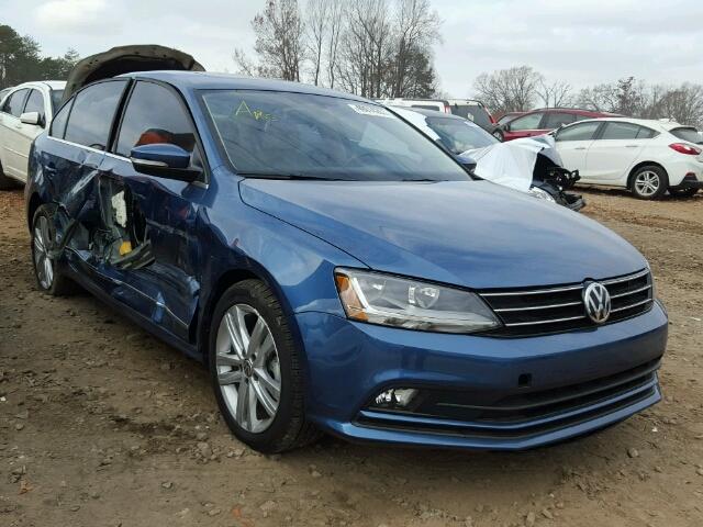 3VWL17AJ9HM266973 - 2017 VOLKSWAGEN JETTA SEL BLUE photo 1