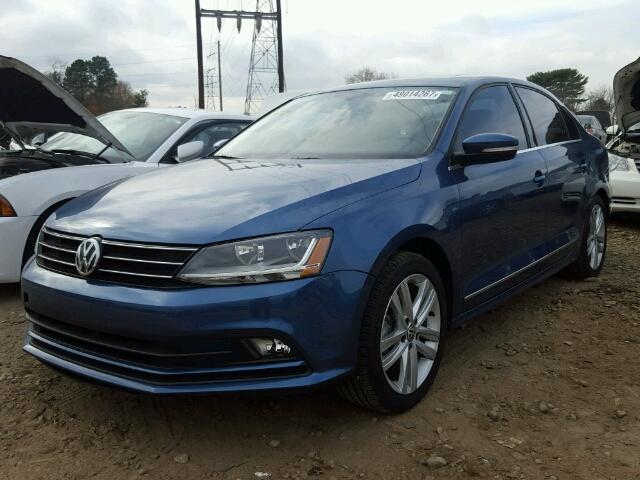 3VWL17AJ9HM266973 - 2017 VOLKSWAGEN JETTA SEL BLUE photo 2