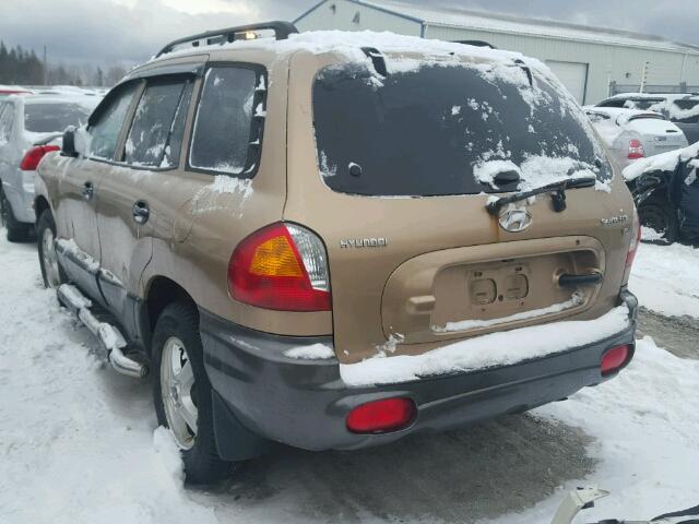 KM8SB13D83U414918 - 2003 HYUNDAI SANTA FE B BEIGE photo 3