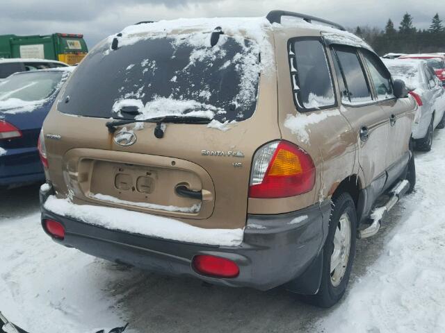 KM8SB13D83U414918 - 2003 HYUNDAI SANTA FE B BEIGE photo 4