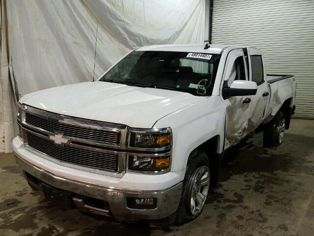 1GCVKRECXEZ207067 - 2014 CHEVROLET SILVERADO WHITE photo 2