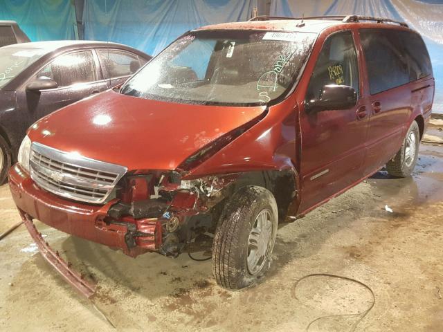 1GNDX13E13D311628 - 2003 CHEVROLET VENTURE LU RED photo 2