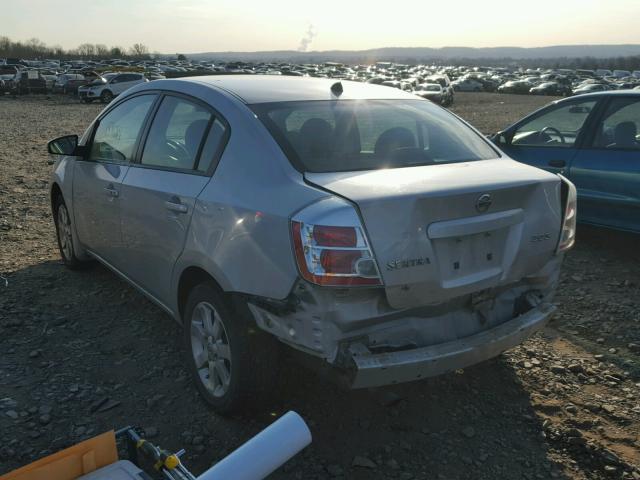 3N1AB61EX7L653320 - 2007 NISSAN SENTRA SILVER photo 3