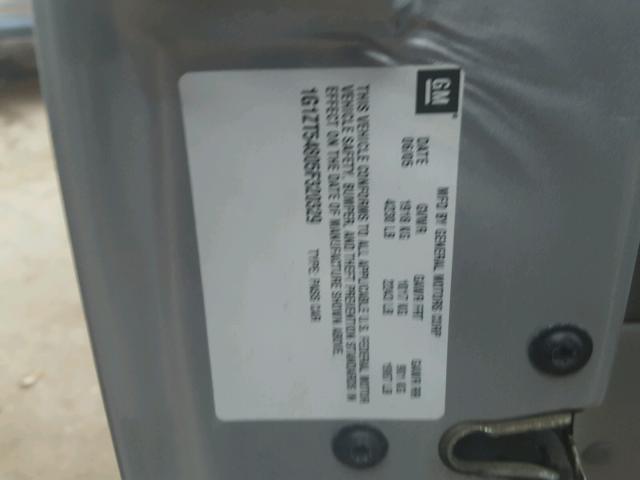 1G1ZT54805F320329 - 2005 CHEVROLET MALIBU LS ვერცხლისფერი ფოტო 10