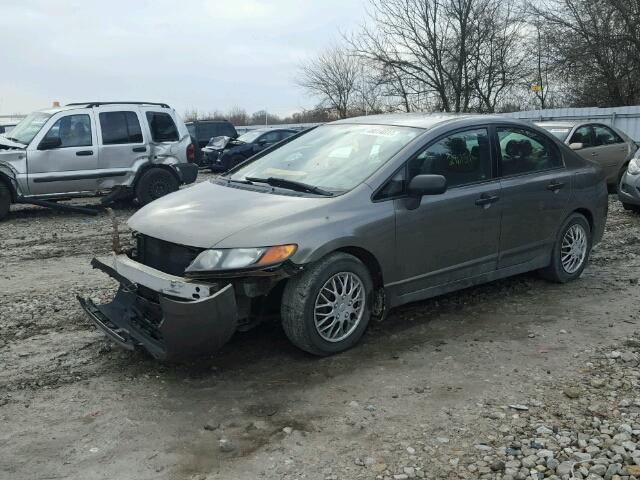 2HGFA16357H002851 - 2007 HONDA CIVIC DX GRAY photo 2