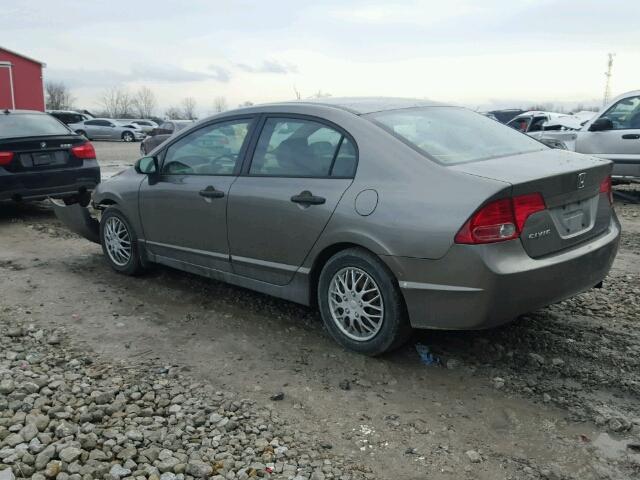 2HGFA16357H002851 - 2007 HONDA CIVIC DX GRAY photo 3