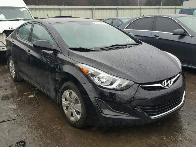 KMHDH4AE7GU503034 - 2016 HYUNDAI ELANTRA SE BLACK photo 1