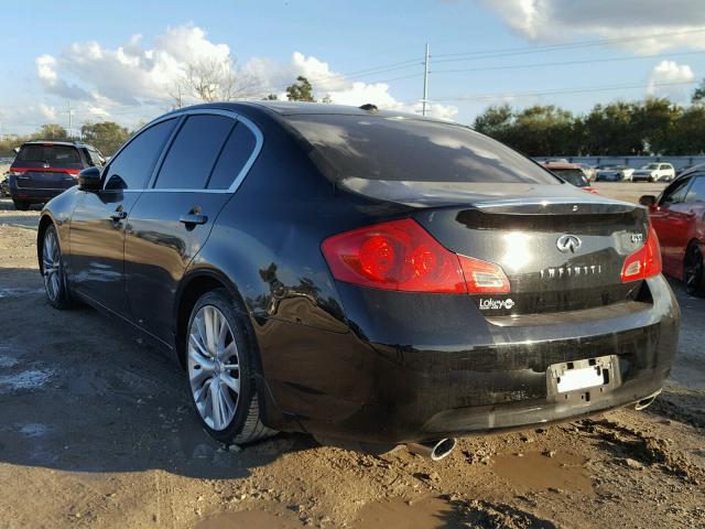 JNKCV61E39M013373 - 2009 INFINITI G37 BASE BLACK photo 3