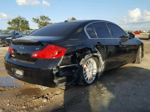 JNKCV61E39M013373 - 2009 INFINITI G37 BASE BLACK photo 4