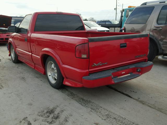 1GCCS14W7Y8146193 - 2000 CHEVROLET S TRUCK S1 RED photo 3