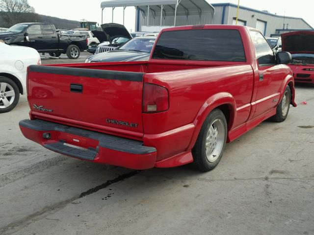 1GCCS14W7Y8146193 - 2000 CHEVROLET S TRUCK S1 RED photo 4