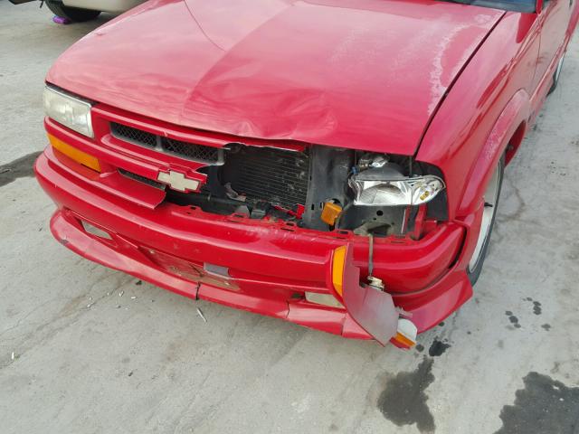 1GCCS14W7Y8146193 - 2000 CHEVROLET S TRUCK S1 წითელი ფოტო 9