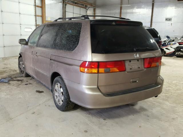 5FNRL18613B139914 - 2003 HONDA ODYSSEY EX TAN photo 3