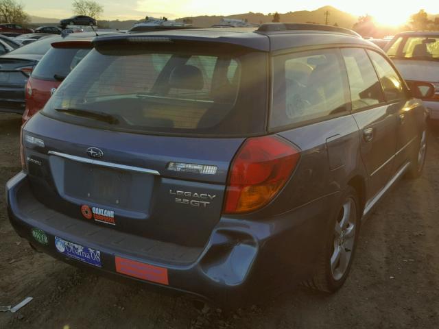 4S3BP676156357211 - 2005 SUBARU LEGACY GT BLUE photo 4