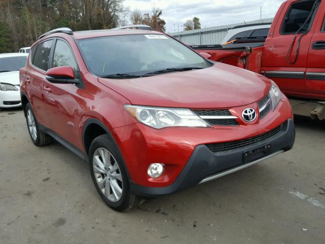 JTMDFREV3ED077132 - 2014 TOYOTA RAV4 LIMIT RED photo 1