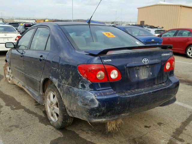 2T1BR32E76C635949 - 2006 TOYOTA COROLLA CE BLUE photo 3