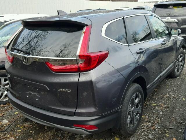 2HKRW2H59HH678617 - 2017 HONDA CR-V EX GRAY photo 4