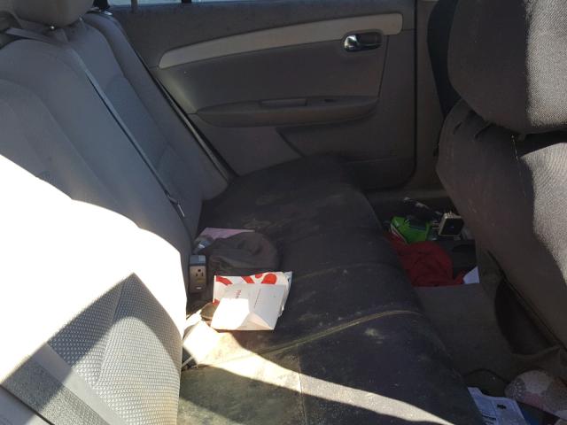 1G1ZH57B394197958 - 2009 CHEVROLET MALIBU 1LT SILVER photo 6