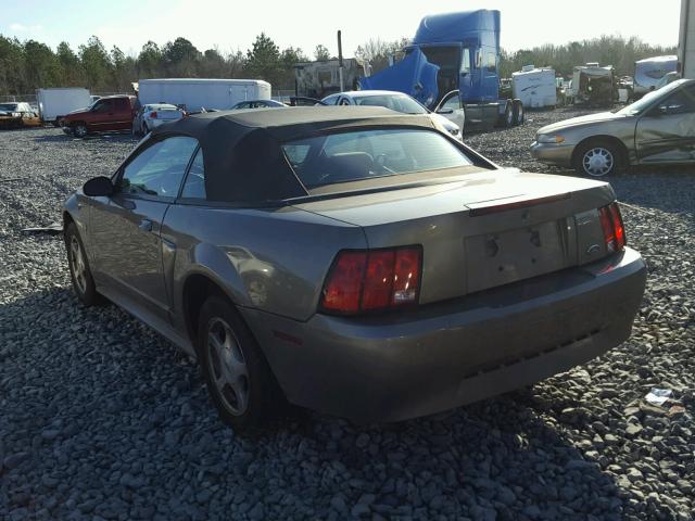 1FAFP44461F194516 - 2001 FORD MUSTANG GRAY photo 3