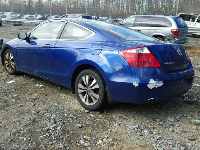 1HGCS1B85AA004963 - 2010 HONDA ACCORD EXL BLUE photo 3