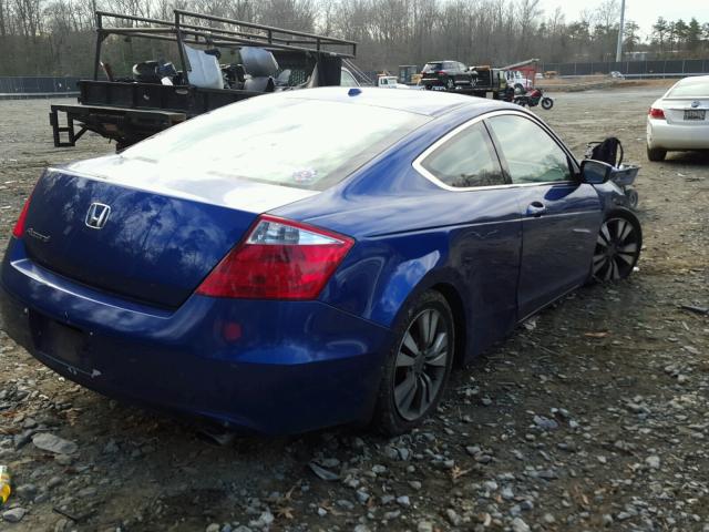 1HGCS1B85AA004963 - 2010 HONDA ACCORD EXL BLUE photo 4