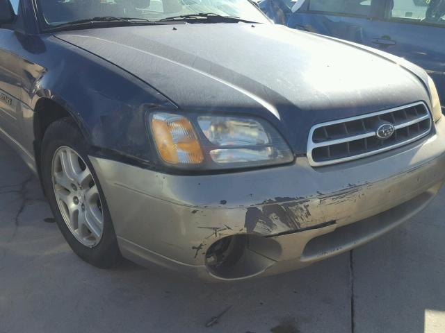 4S3BH665427655084 - 2002 SUBARU LEGACY OUT BLUE photo 9