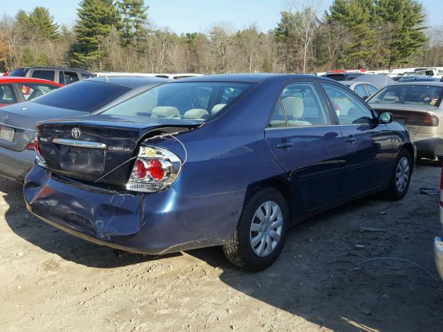 4T1BE32K75U392691 - 2005 TOYOTA CAMRY LE 蓝色 照片 4