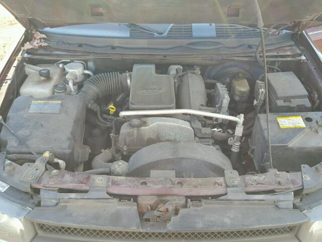 1GNET16S466116472 - 2006 CHEVROLET TRAILBLAZE MAROON photo 7