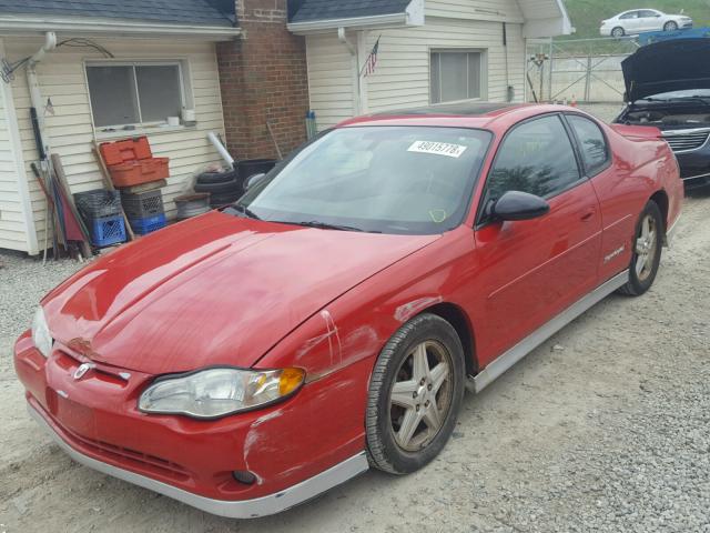 2G1WZ121449187839 - 2004 CHEVROLET MONTE CARL წითელი ფოტო 2
