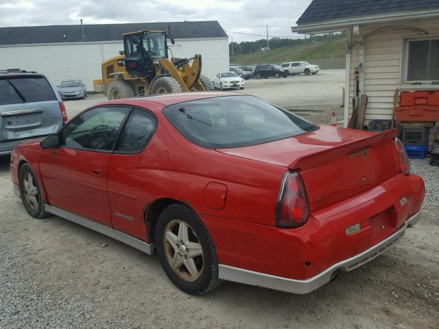 2G1WZ121449187839 - 2004 CHEVROLET MONTE CARL წითელი ფოტო 3