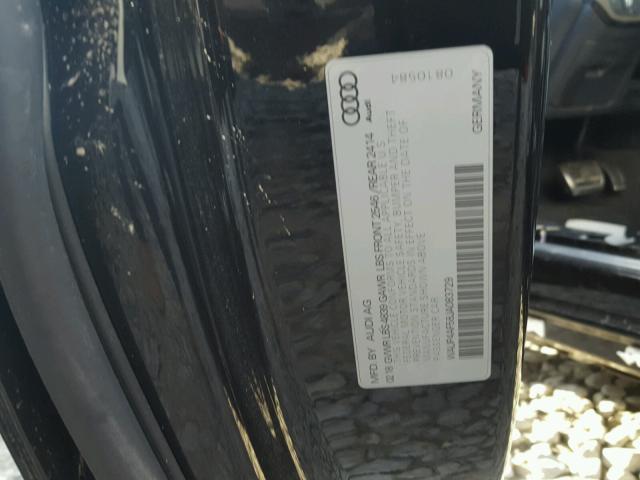 WAUP4AF58JA083729 - 2018 AUDI S5 PREMIUM 黑色 照片 10