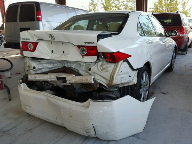 JH4CL96824C035308 - 2004 ACURA TSX WHITE photo 4