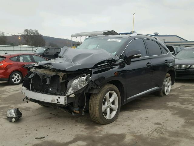 2T2ZK1BAXCC086193 - 2012 LEXUS RX 350 BLACK photo 2