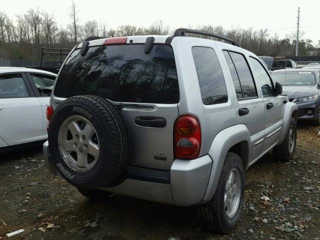 1J4GL58K74W136616 - 2004 JEEP LIBERTY LI SILVER photo 4