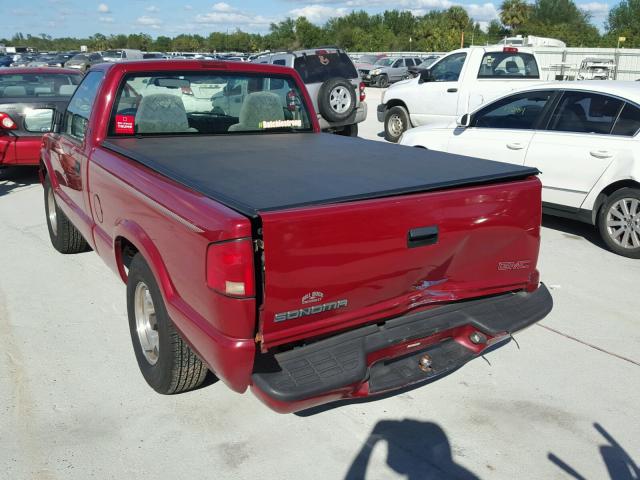 1GTCS1457YK252511 - 2000 GMC SONOMA RED photo 3